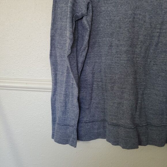 J. Crew Knitted Goods Tee Long Sleeve T-Shirt Heather Blue Color Size Large - Picture 12 of 16